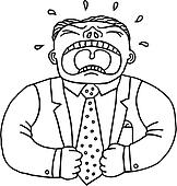 Frustrated Employee Clipart