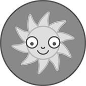 Stock Illustrations of A smiling sun sca0600 - Search Clipart