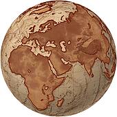 CD 全球地图 1 - 电子地图、地图插图、手绘地