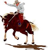 Clipart Of Jinete Charro 17p0194 - Search Clip Art, Illustration Murals 