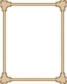 Clipart of Brown and Gold Certificate Border u19407681 - Search Clip