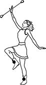 Majorette Clipart