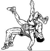 Clipart Of Wrestle, Wrestler, Wrestlers, Wrestling, Sport, Sports 